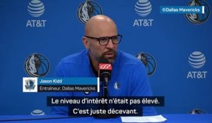 Mavericks - Kidd : "Les fans ont payé pour voir un meilleur spectacle"