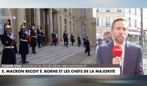 Emmanuel Macron reçoit Elisabeth Borne et les chefs de la majorité