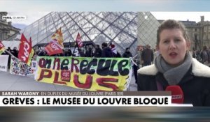 Grèves : le musée du Louvre bloqué