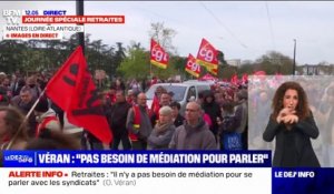 Un cortège dense défile à Nantes contre la réforme des retraites