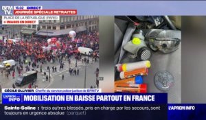 Manifestations contre la réforme des retraites: 18 personnes ont été interpellé à Paris