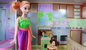 Frozen Kids as Babies Toby in Barbie Toilet Disney Princess Anna Play Doh Baby Epic Funny Parody