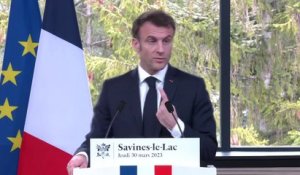 Plan eau: "On doit adapter nos centrales nucléaires au changement climatique", affirme Emmanuel Macron