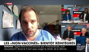 Réintégration des soignants non-vaccinés - Ecoutez la colère du Dr Arnaud Chiche dans "Morandini Live": "C'est n'importe quoi!"