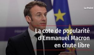 La cote de popularité d’Emmanuel Macron en chute libre