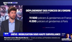 Réforme des retraites: 11.500 policiers et gendarmes mobilisés partout en France selon le ministère de l'Intérieur