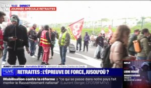 Retraites: le terminal 1 de l'aéroport de Roissy bloqué par des manifestants