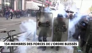 154 policiers blessés dans les manifestations