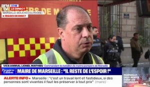 Marseille: le commandant des marins-pompiers affirme que "l'incendie n'est pas éteint"
