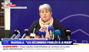 Dominique Laurens, procureure de Marseille: "Les décombres continuent à être fouillés à la main"