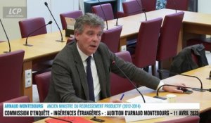 Audition à l'Assemblée nationale - Commission d'enquête « Ingérences étrangères » : audition d'Arnaud Montebourg