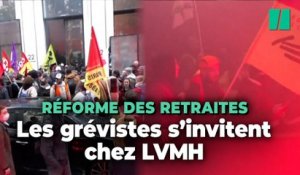 Réforme des retraites : le siège de LVMH à Paris envahi par des manifestants