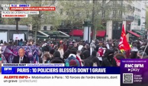 Réforme des retraites: 10 policiers blessés à Paris dont un grave