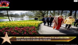 Brigitte Macron ultra-chic et champêtre au milieu des fleurs  elle brille face à Maxima des Pays-Bas