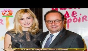 Julie Gayet et François Hollande enlacés : moment  complicité face à Renaud sans sa compagne