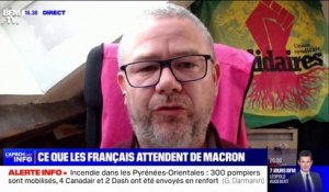 Le syndicaliste Simon Duteil (Solidaires) dénonce "un mépris social" de la part d'Emmanuel Macron