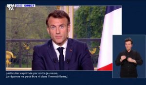 Emmanuel Macron: "Personne, et surtout pas moi, ne peut rester sourd à cette revendication de justice sociale"