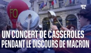 Concerts de casseroles, cortèges sauvages: ces manifestants ont boycotté l'allocution d'Emmanuel Macron