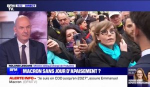 Roland Lescure, ministre de l'Industrie: "Je pense que le ton utilisé par [Emmanuel Macron] est un ton d'apaisement"