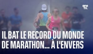 Ce Français a battu le record du monde du marathon… à l'envers