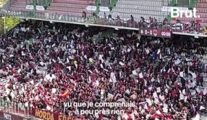 Au stade avec Joachim, 8 ans, malvoyant