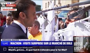 "Moi aussi ça me choque" déclare Emmanuel Macron à propos des salaires des "grands PDG"