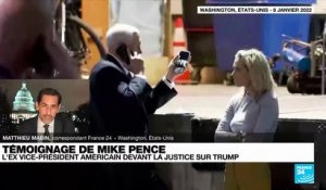 Assaut du Capitole: L’ex vice-président de Donald Trump, Mike Pence, a témoigné devant la justice dans le cadre de l’enquête sur l’ancien président américain - VIDEO
