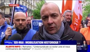 "Un 1er-Mai historique": Laurent Berger parle d'une "très grosse mobilisation"