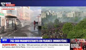 Manifestations du 1er-Mai: 782.000 personnes ont manifesté ce lundi dans toute la France, dont 112.000 à Paris, selon le ministère de l'Intérieur