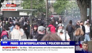 Manifestations du 1er-Mai à Paris: l'incendie place de la Nation a été stoppé