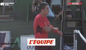 La fin du match Bublik - Mayot - Tennis - Challenger - Aix en Provence