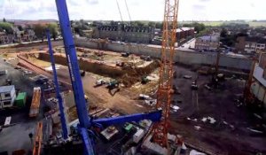 Tournai : le chantier du CHwapi, depuis ses débuts.