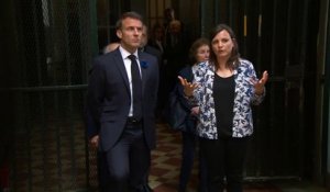 Commémorations du 8-Mai à Lyon: Emmanuel Macron visite les cellules du Mémorial national de la prison de Montluc