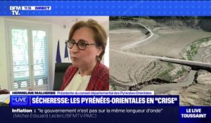Hermeline Malherbe, présidente du conseil départemental des Pyrénées-Orientales, sur les réserves d'eau potable: "L'objectif, c'est qu'on puisse passer l'été"