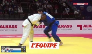 La fin du combat d'Alpha Oumar Djalo du 3e tour des - 81kg H - Judo - Mondiaux