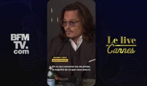 Pour Johnny Depp, tout ce qu'il a pu lire sur sa vie privée "relève purement de la fiction"