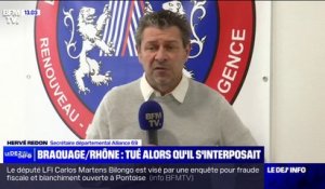 Braquage mortel à Villeurbanne: "La vie humaine n'a plus importance pour ce genre d'individu" déplore Hervé Redon (Alliance Police)