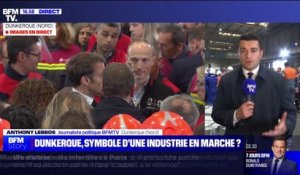 Emmanuel Macron à Dunkerque: près de 5000 emplois vont être créés dans la région