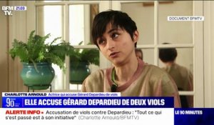 Accusation de viols contre Gérard Depardieu: "C'était un petit père (...) c'était [quelqu'un] que j'estimais" explique Charlotte Arnould, qui accuse l'acteur de deux viols