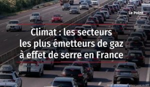 Climat : les secteurs les plus émetteurs de gaz à effet de serre en France