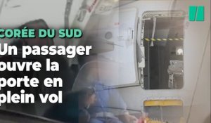 En Corée du Sud, un passager ouvre la porte d'un avion en plein vol