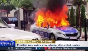 Serbia has ordered its military to move towards Kosovo following clashes there