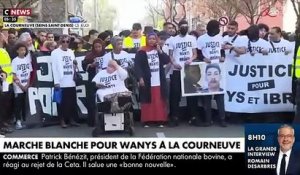 Lors de la marche blanche à Aubervilliers, le frère de Wanys accuse : "Mon petit frère a été tué par la police, c'est cette police qui a décidé de lui ôter la vie injustement"