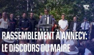 Attaque au couteau à Annecy: le discours du maire en intégralité