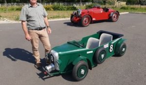 Course de caisses à savon à La Chartre-sur-le-Loir : une Bentley miniature au départ