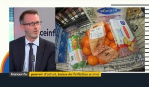 Julien Pouget (Insee) : "c’est la première fois depuis un an que l'inflation descend en-dessous de son plateau qui était autour de 6%"