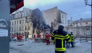 Document BFMTV - les images de l'immeuble effondré à Paris