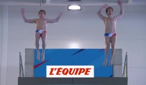 Hunt et Szymczak 6es en plongeon synchronisé  - Natation - Jeux Européens