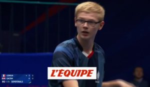 Félix Lebrun se qualifie pour la finale - Tennis de Table - Jeux Européens
