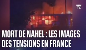 Mort de Nahel: les images de la deuxième nuit de tensions en France